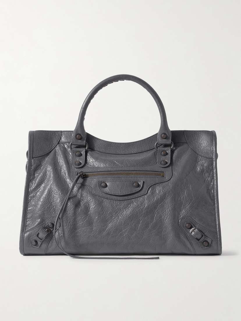 Balenciaga Le City Medium Textured-leather Tote