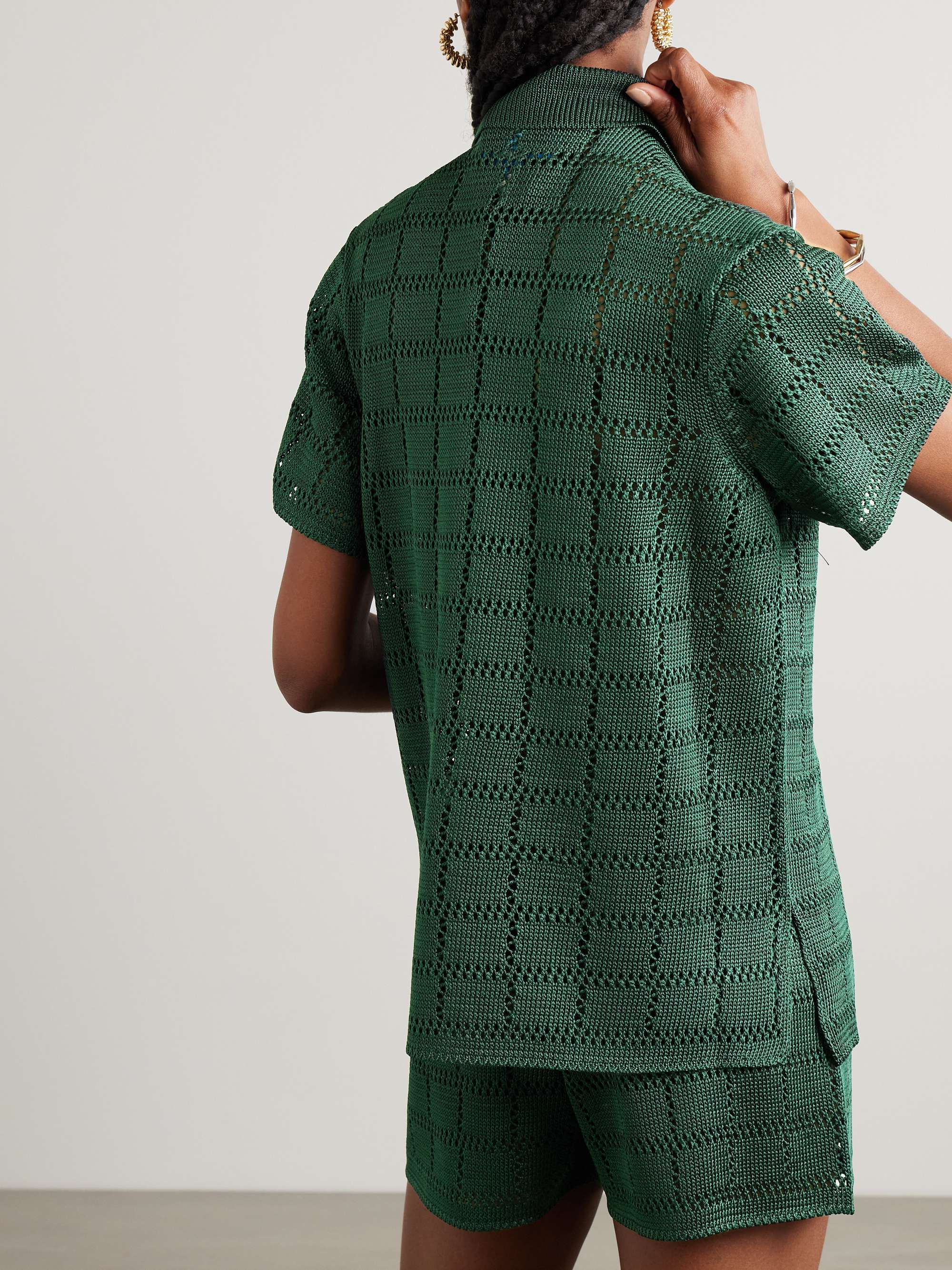 CALLE DEL MAR Crochet-knit shirt