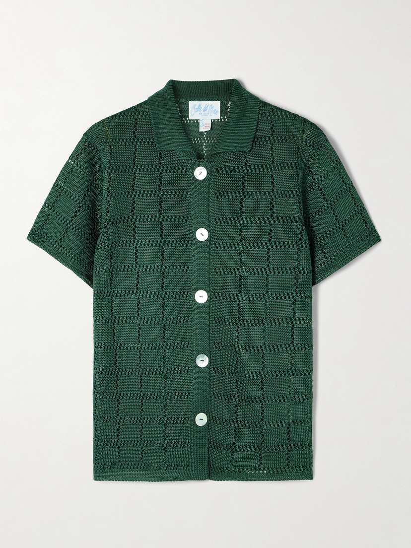 Calle Del Mar Open-knit Shirt