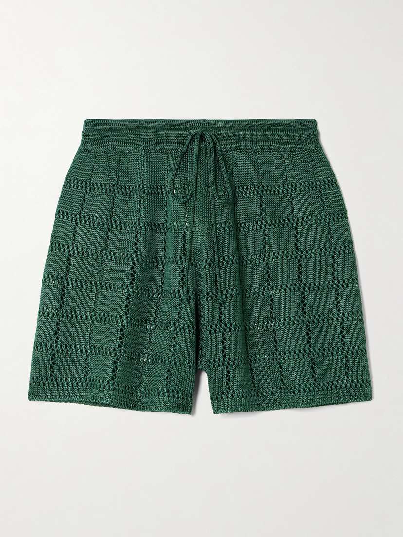 Calle Del Mar Open-knit Shorts