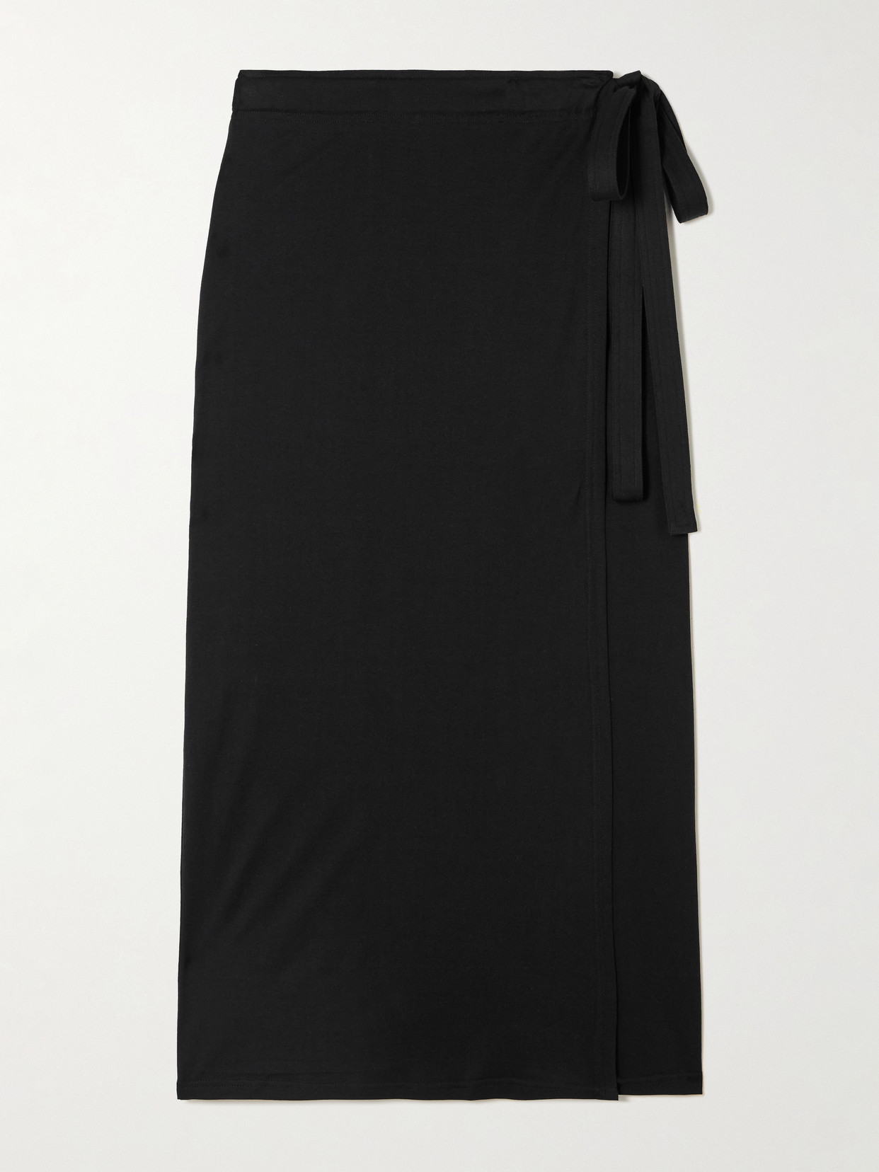 Totême Organic Cotton-blend Midi Wrap Skirt
