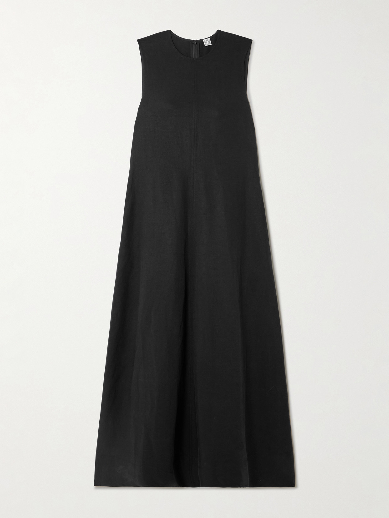 Totême Lyocell And Linen-blend Midi Dress