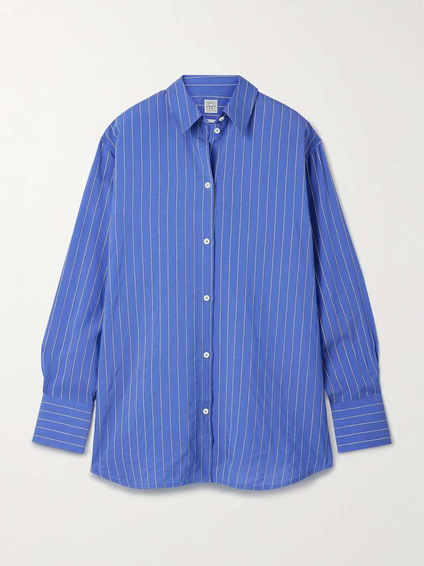 TOTEME Pinstriped Poplin Shirt