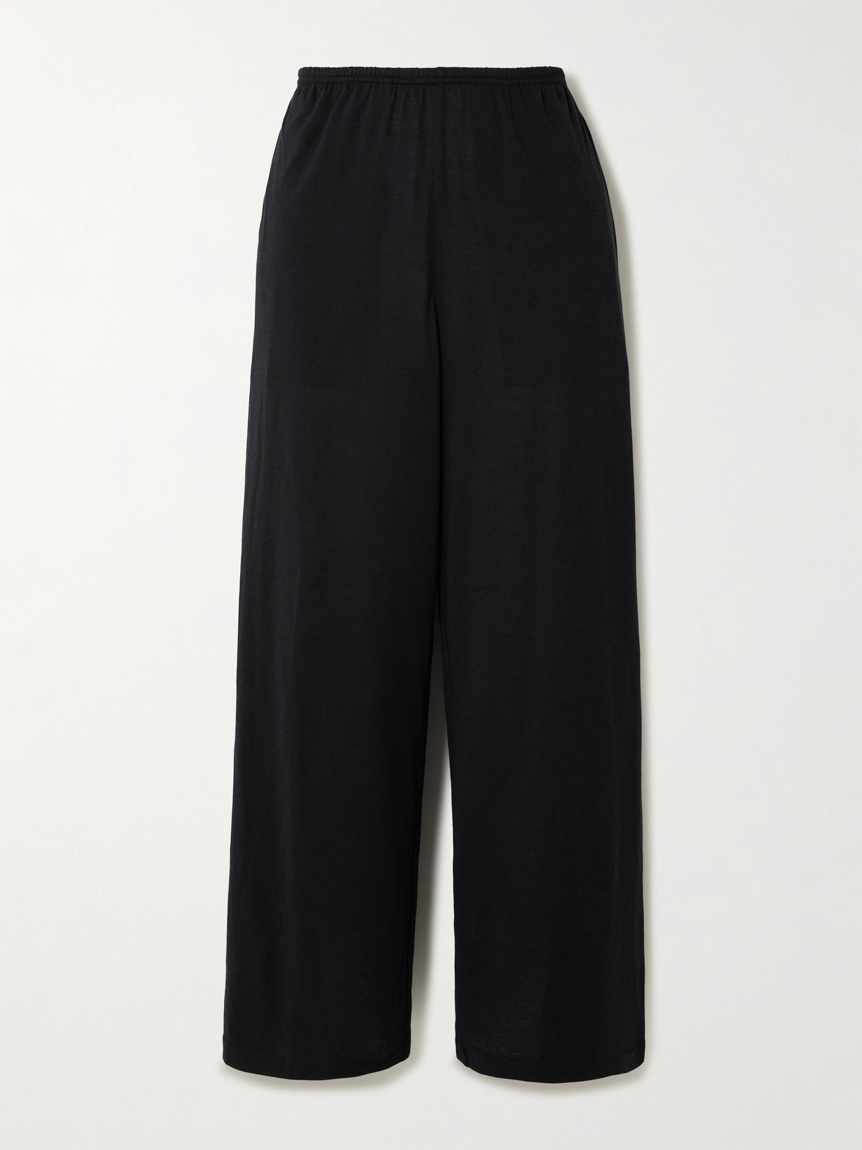 Totême Silk And Organic Cotton-blend Jersey Pants
