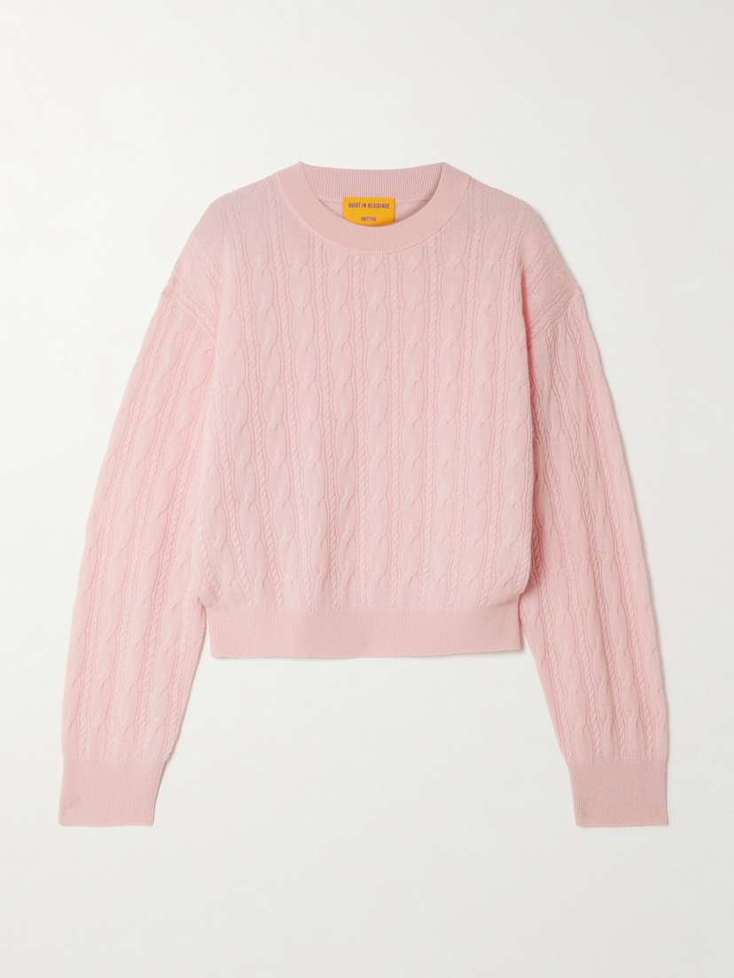 Guest In Residence Cable-knit Cashmere Sweater