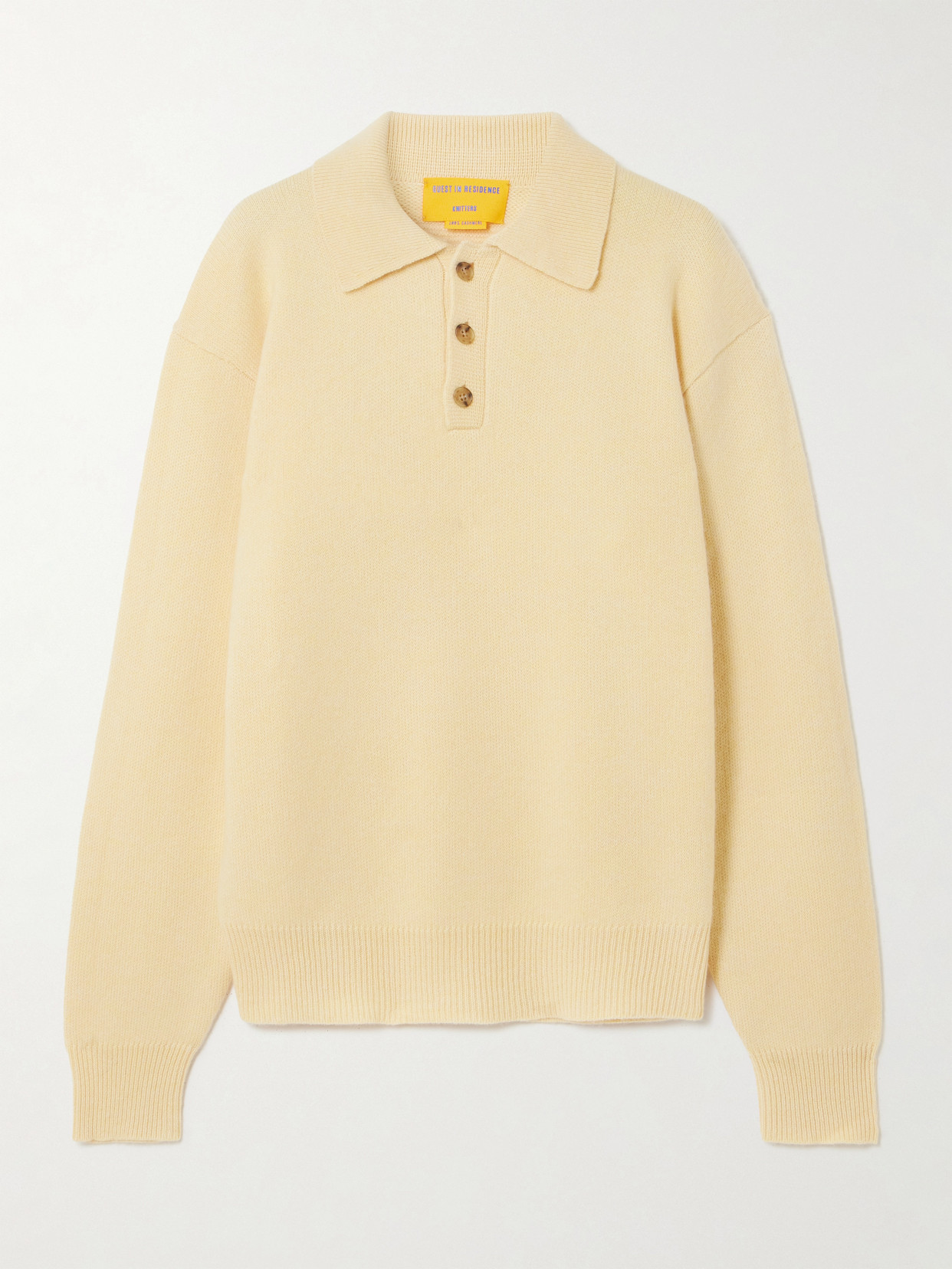Guest In Residence Allday Cashmere Polo Shirt In Multi