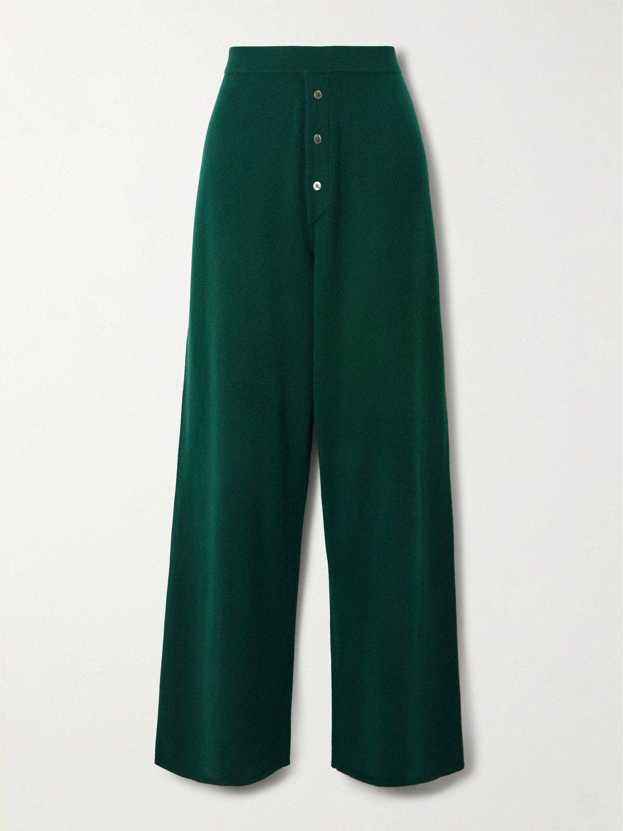 Guest In Residence Everywear Cashmere Track Pants In Green