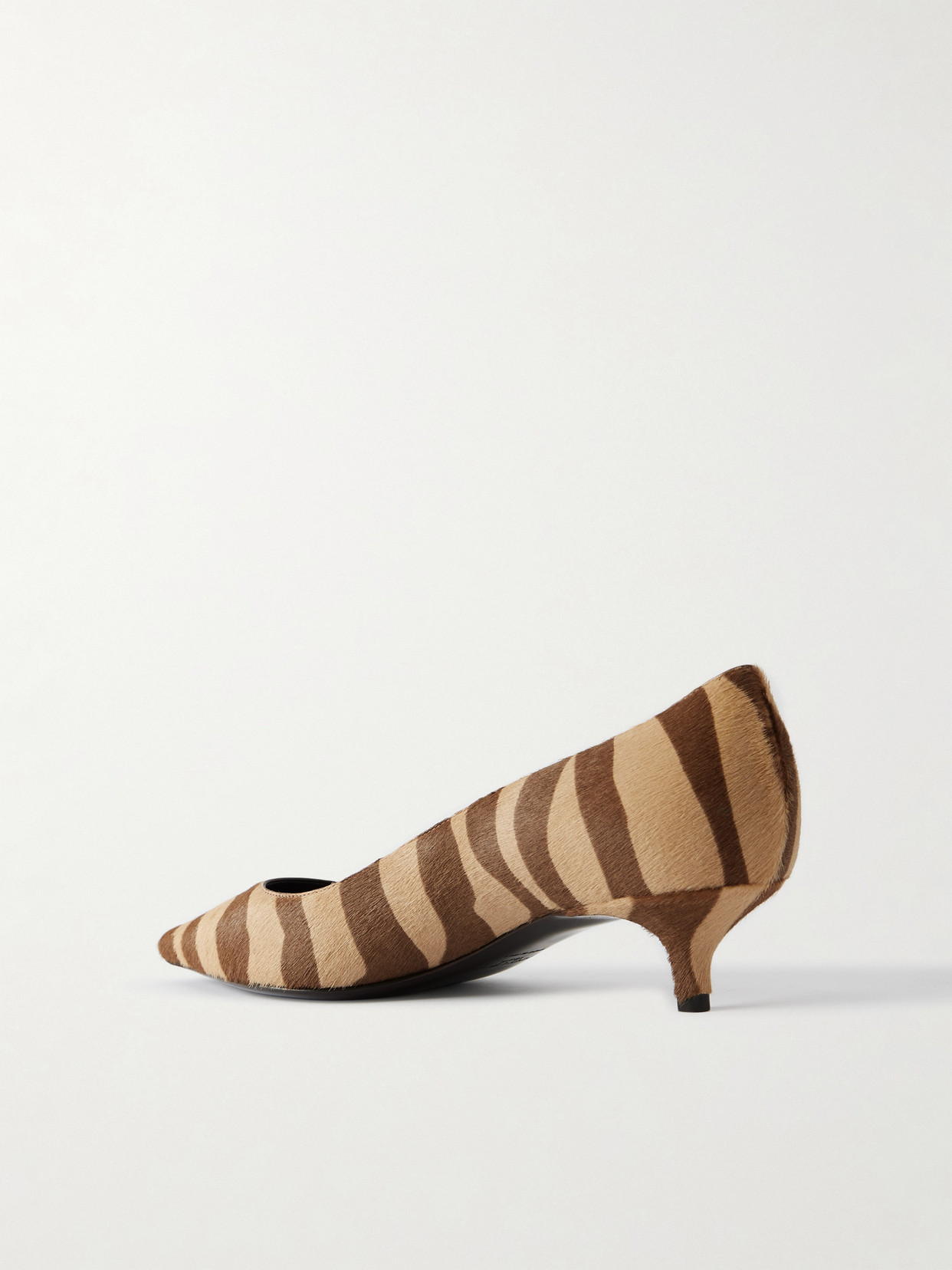 Jimmy Choo Amelia 30 Zebra-print Calf Hair Pumps In Brown