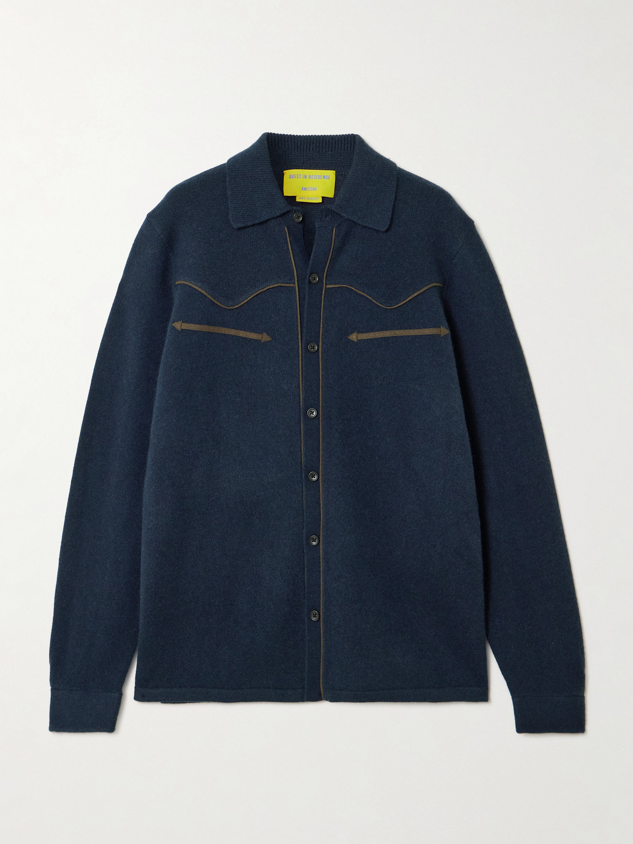 Guest In Residence Western Cashmere Shirt In Blue