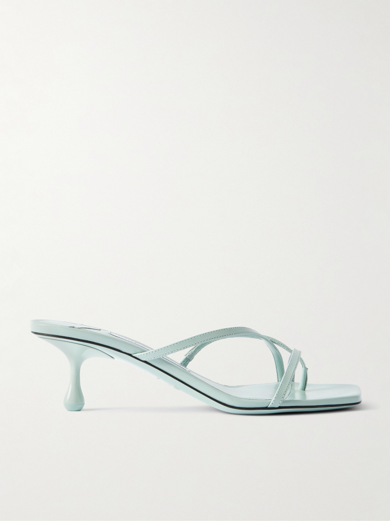 Jimmy Choo Etana 50 Leather Heeled Mules