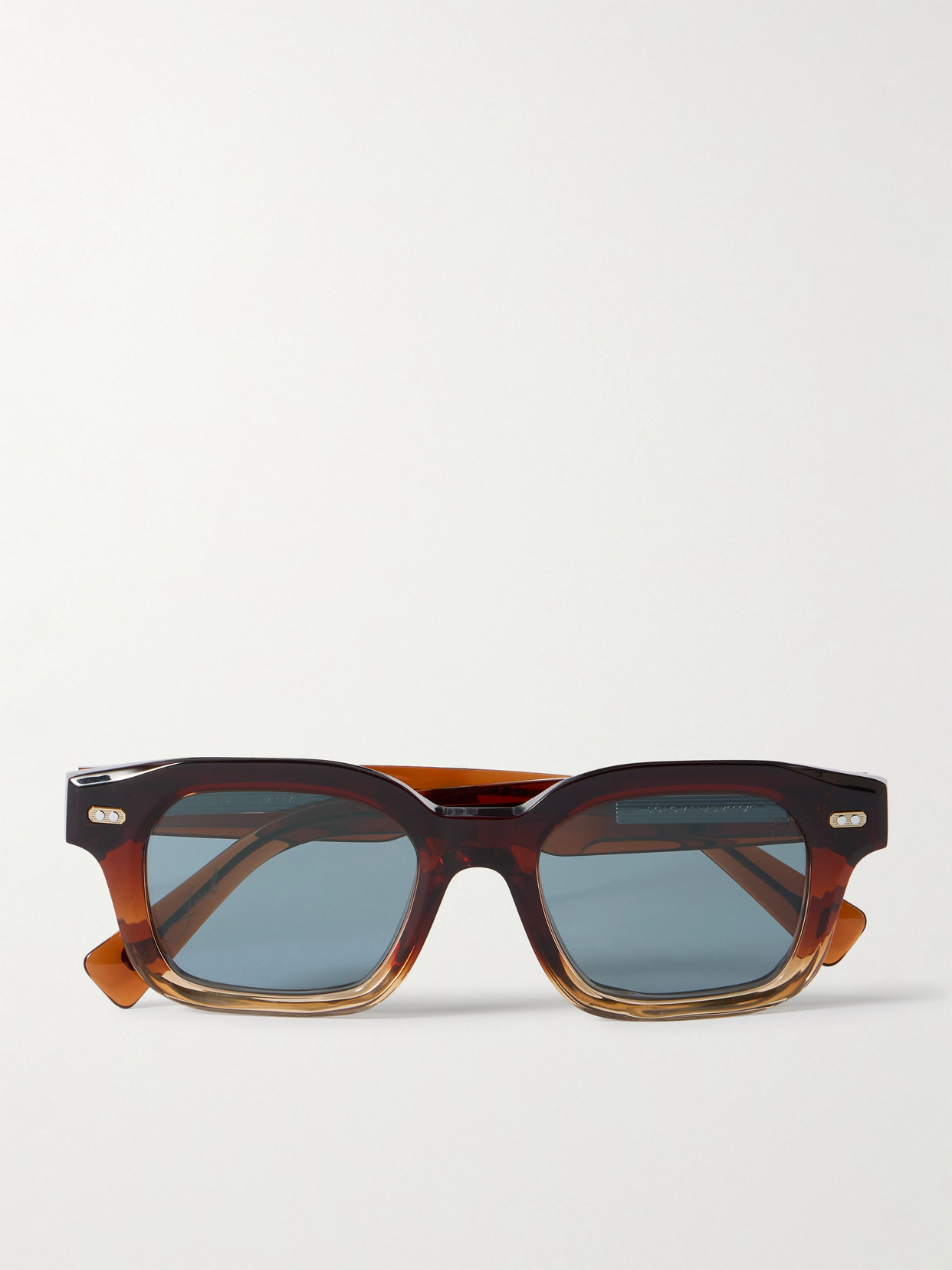 Brunello Cucinelli Jared D-frame Acetate And Rose Gold-tone Sunglasses