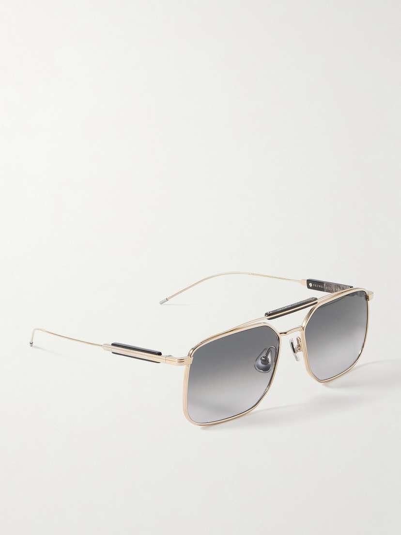 Aviator-style Gold-tone And Acetate Sunglasses | Image | 2