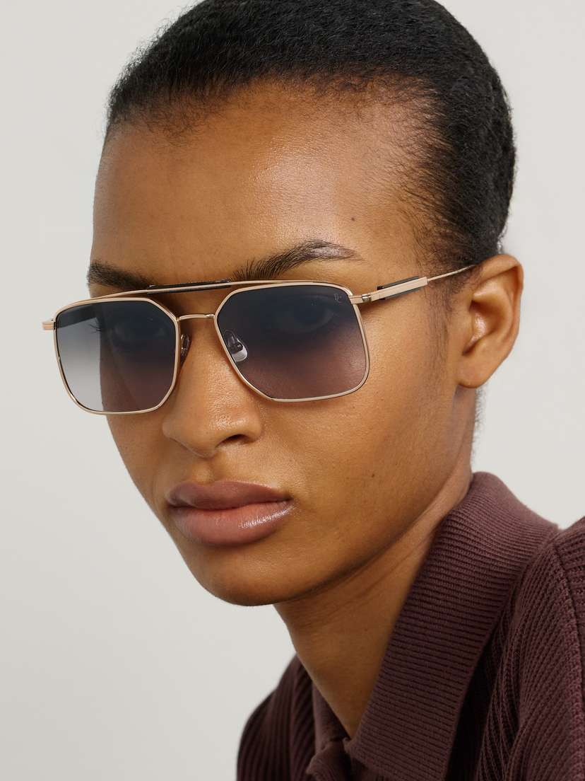 Aviator-style Gold-tone And Acetate Sunglasses | Image | 1