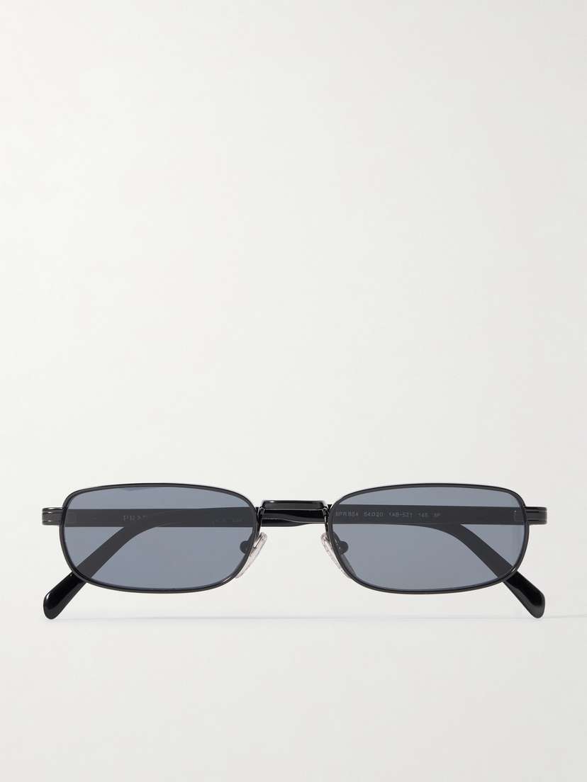 PRADA EYEWEAR Rectangle-frame Metal Sunglasses