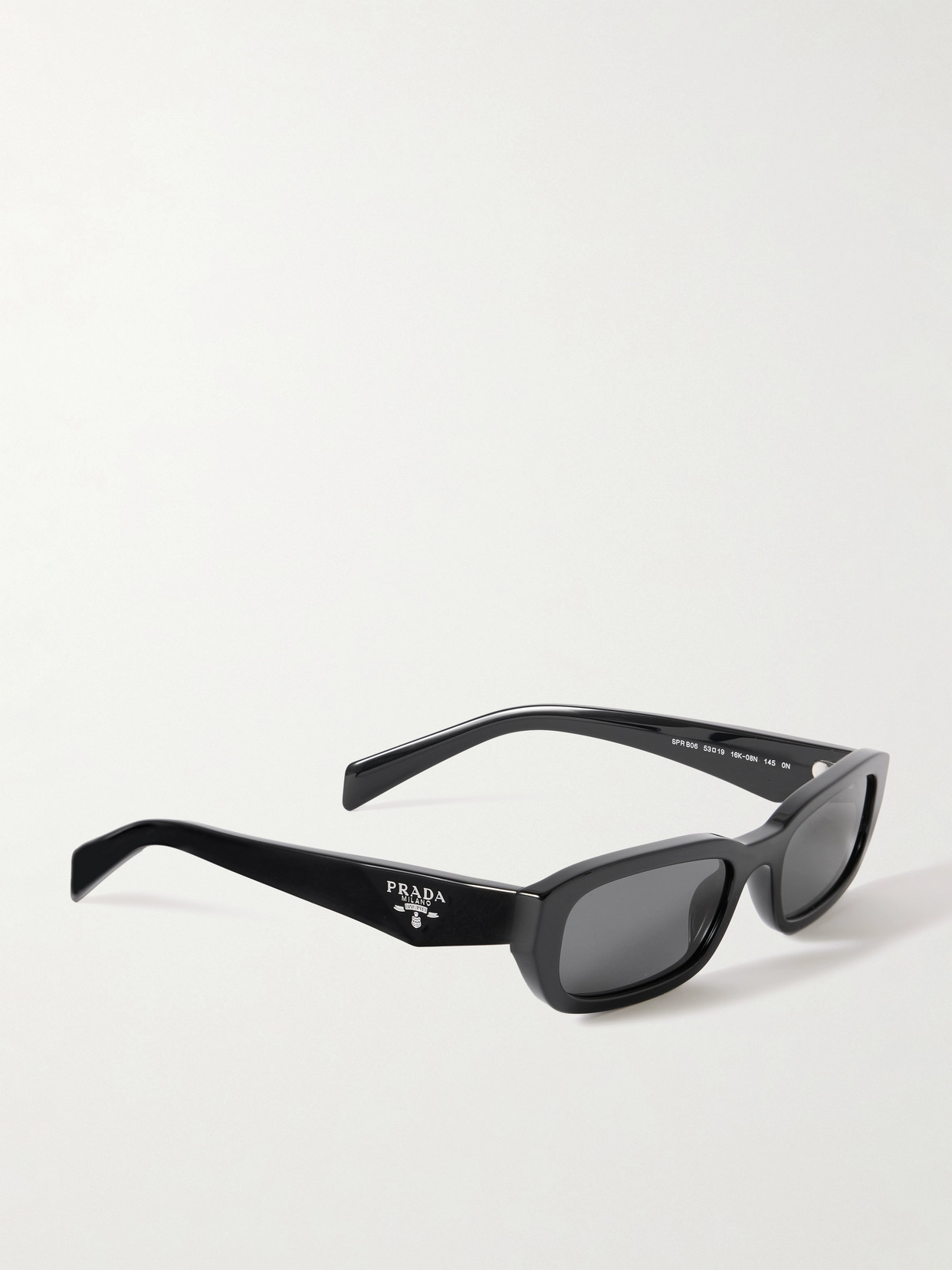 Prada Symbole Square-frame Acetate Sunglasses In Black