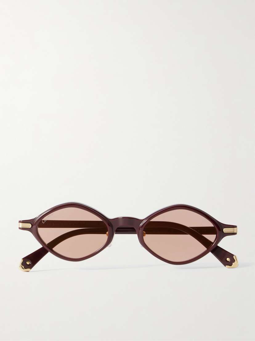 Cartier Eyewear Signature Round-frame Acetate Sunglasses