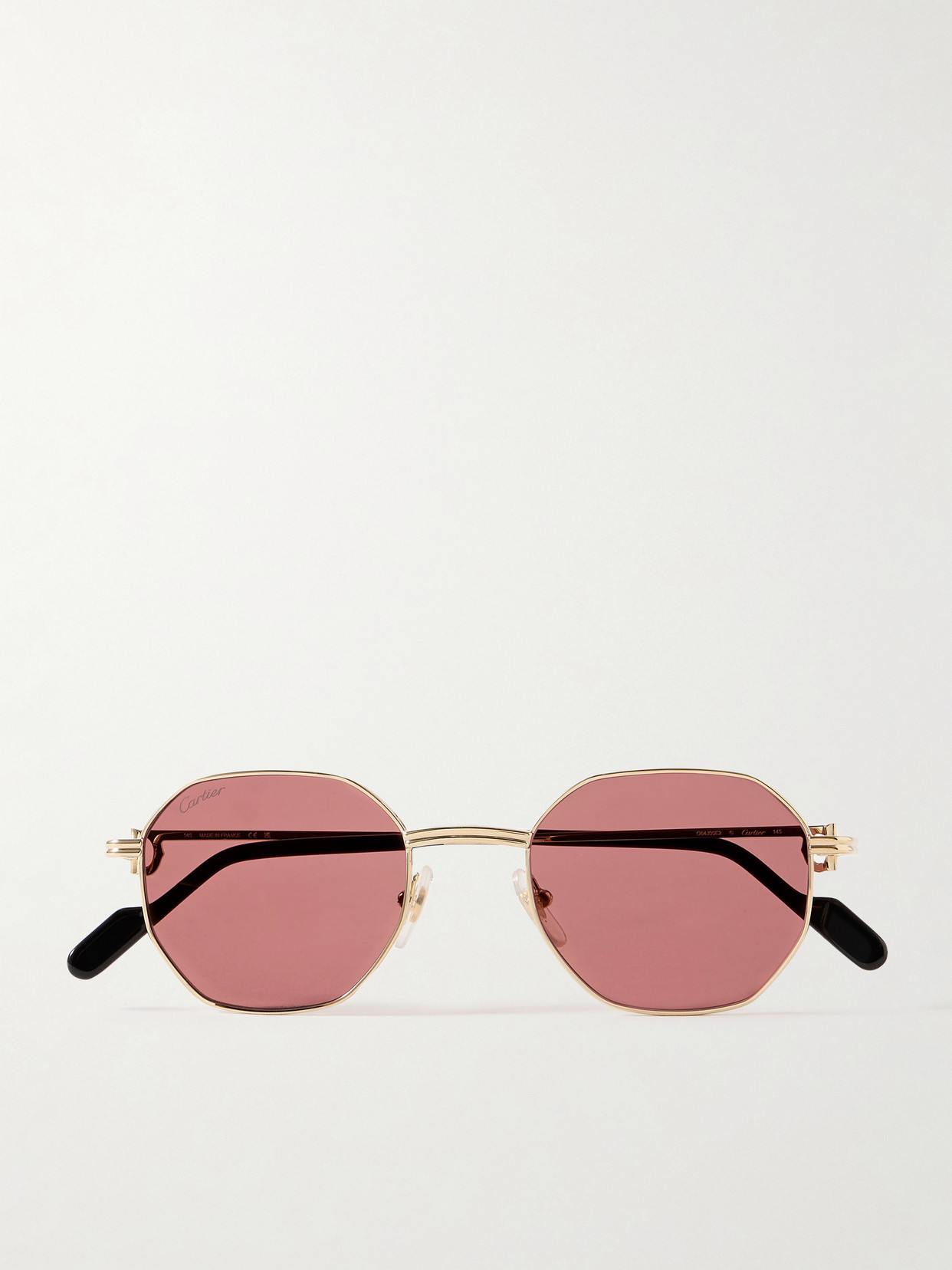 Cartier Eyewear - Hexagon-frame Gold-tone Sunglasses - One size