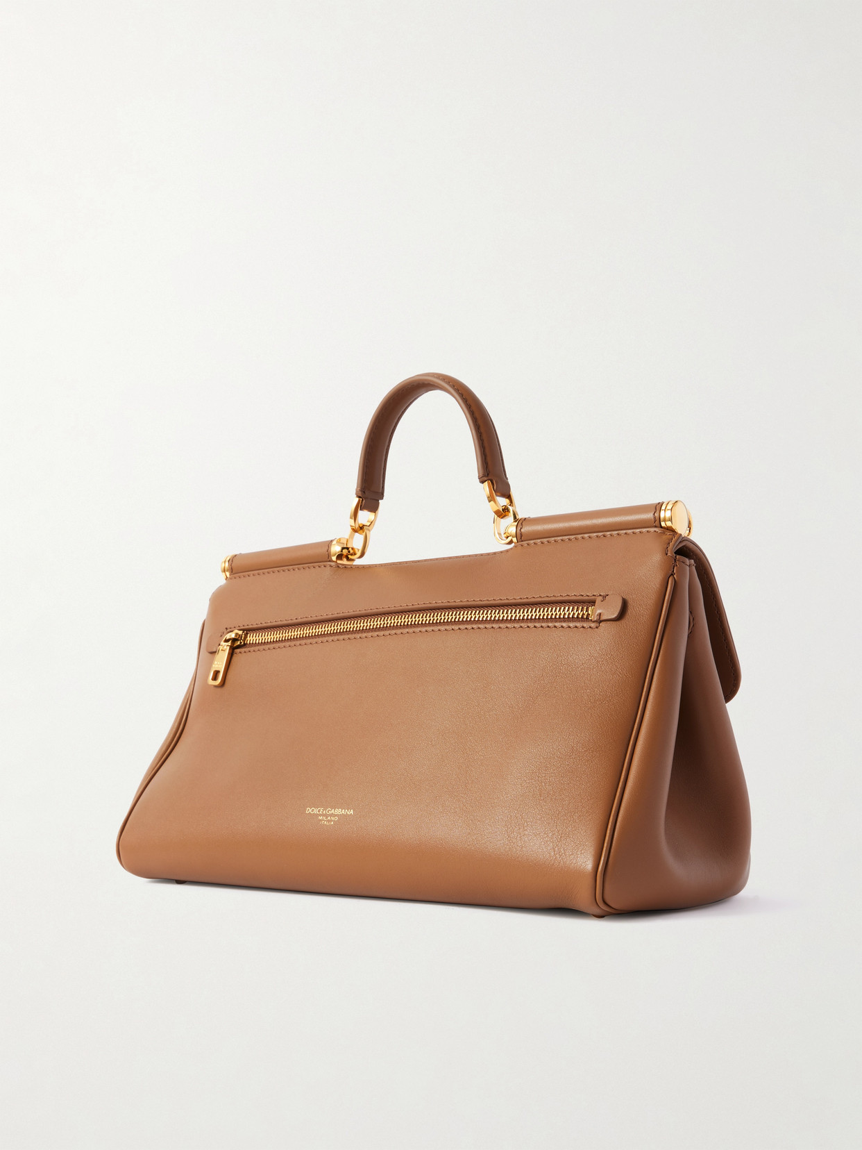 Dolce & Gabbana My Sicily Leather Shoulder Bag