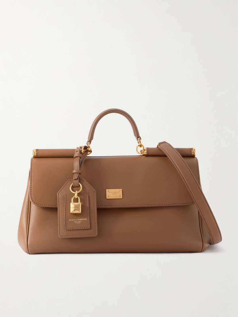 Dolce & Gabbana My Sicily Leather Shoulder Bag