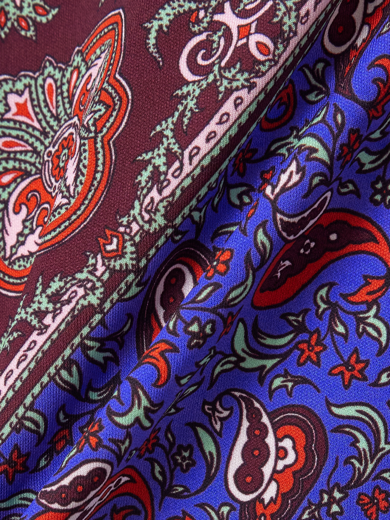 Rabanne Paisley Patchwork Ruched Button-front Shirt In Multi