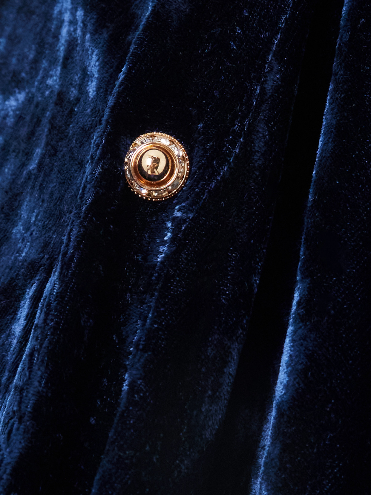 Ruched Embellished Velvet Midi
