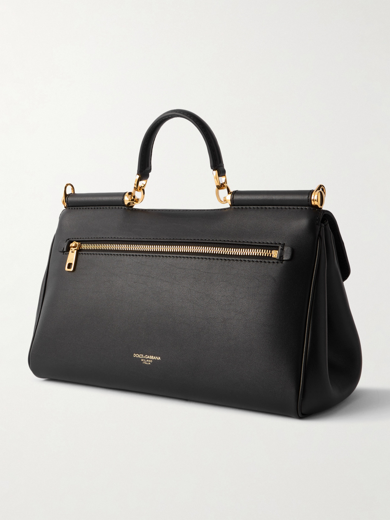 Dolce & Gabbana Sicily Leather Shoulder Bag