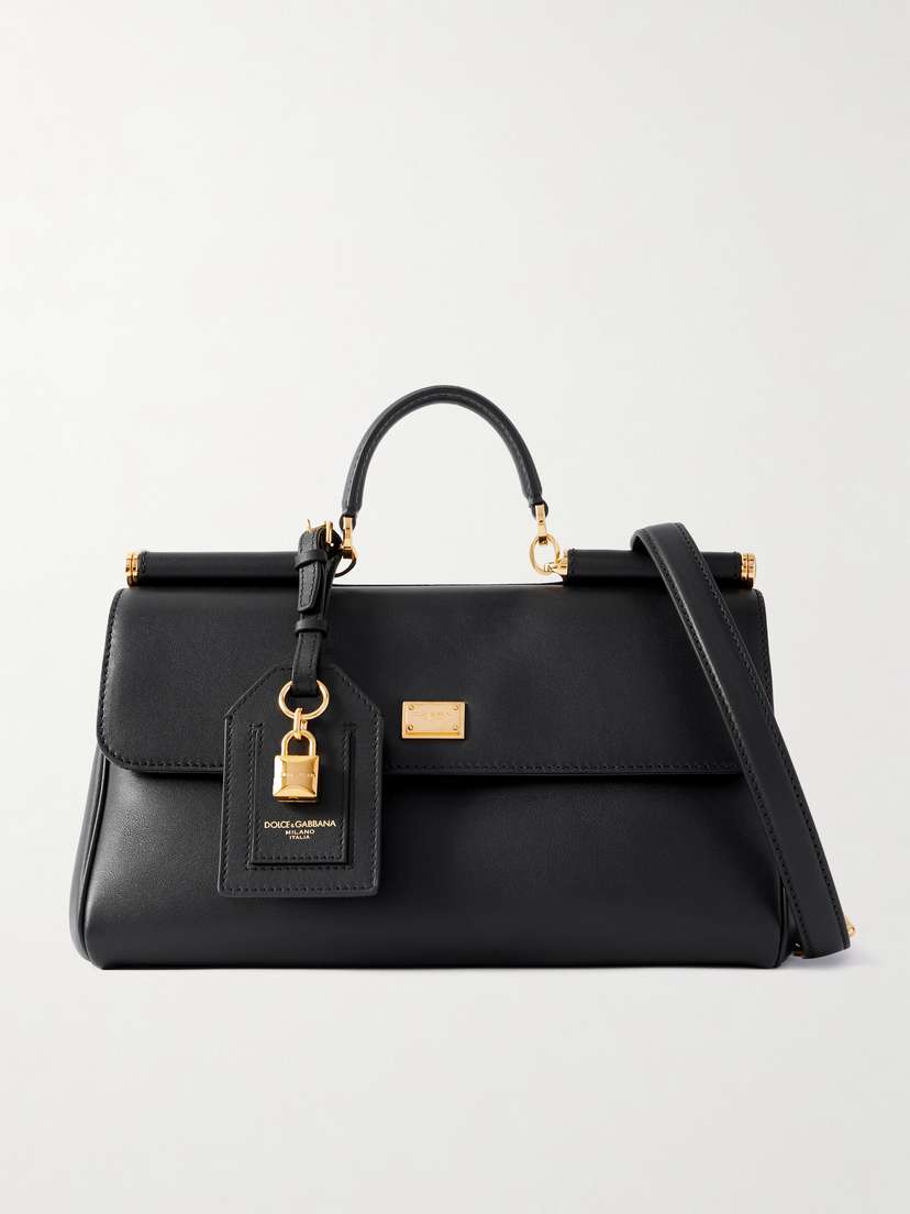 Dolce & Gabbana My Sicily Leather Shoulder Bag