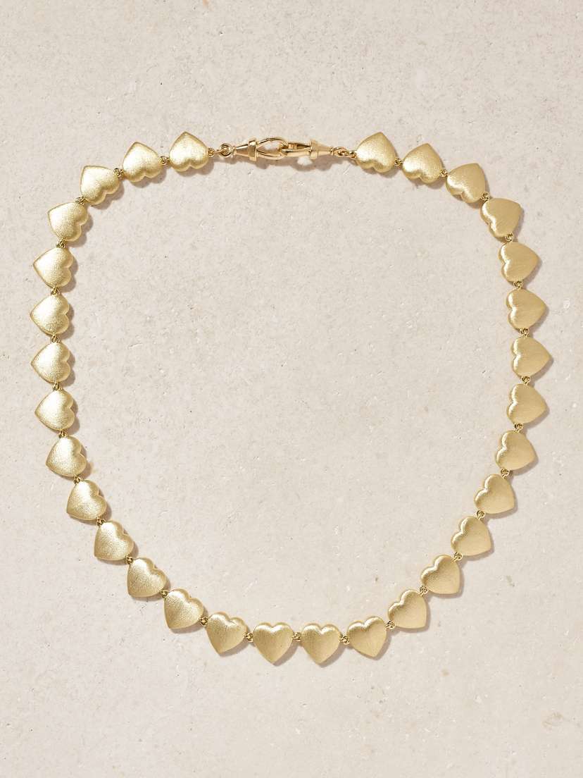 Marie Lichtenberg Heart Coco 14-karat Gold Necklace