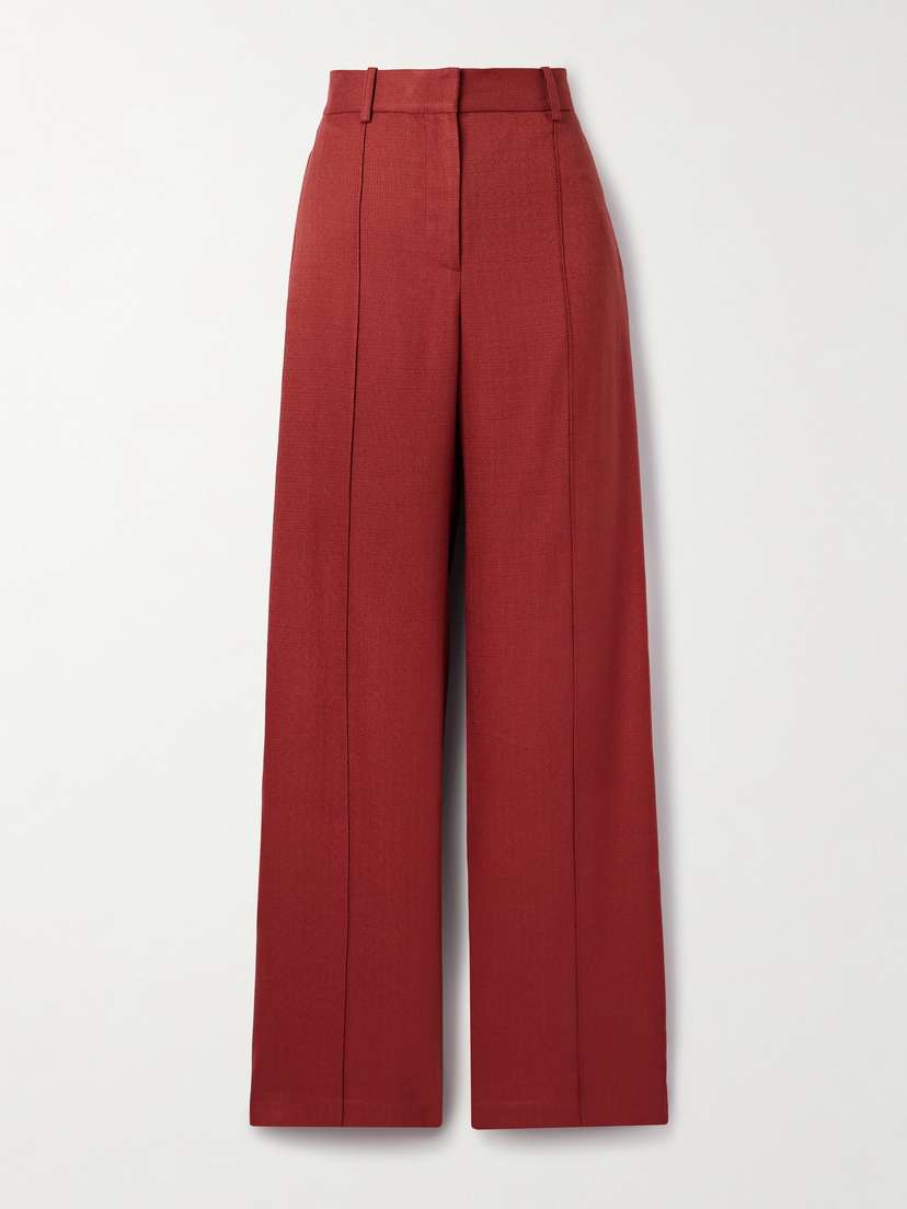 Adam Lippes Wyatt Canvas Straight-leg Pants