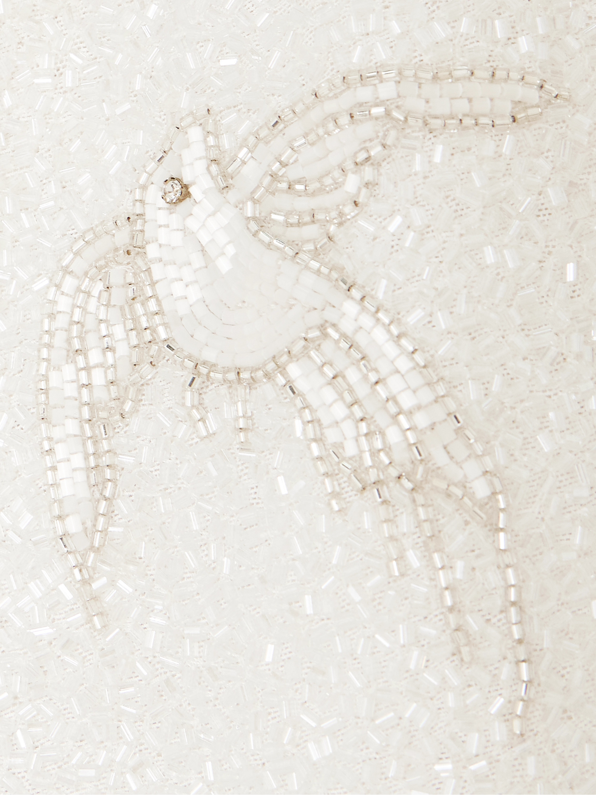 Clio Peppiatt Snowdrop embellished beaded stretch-tulle mini dress