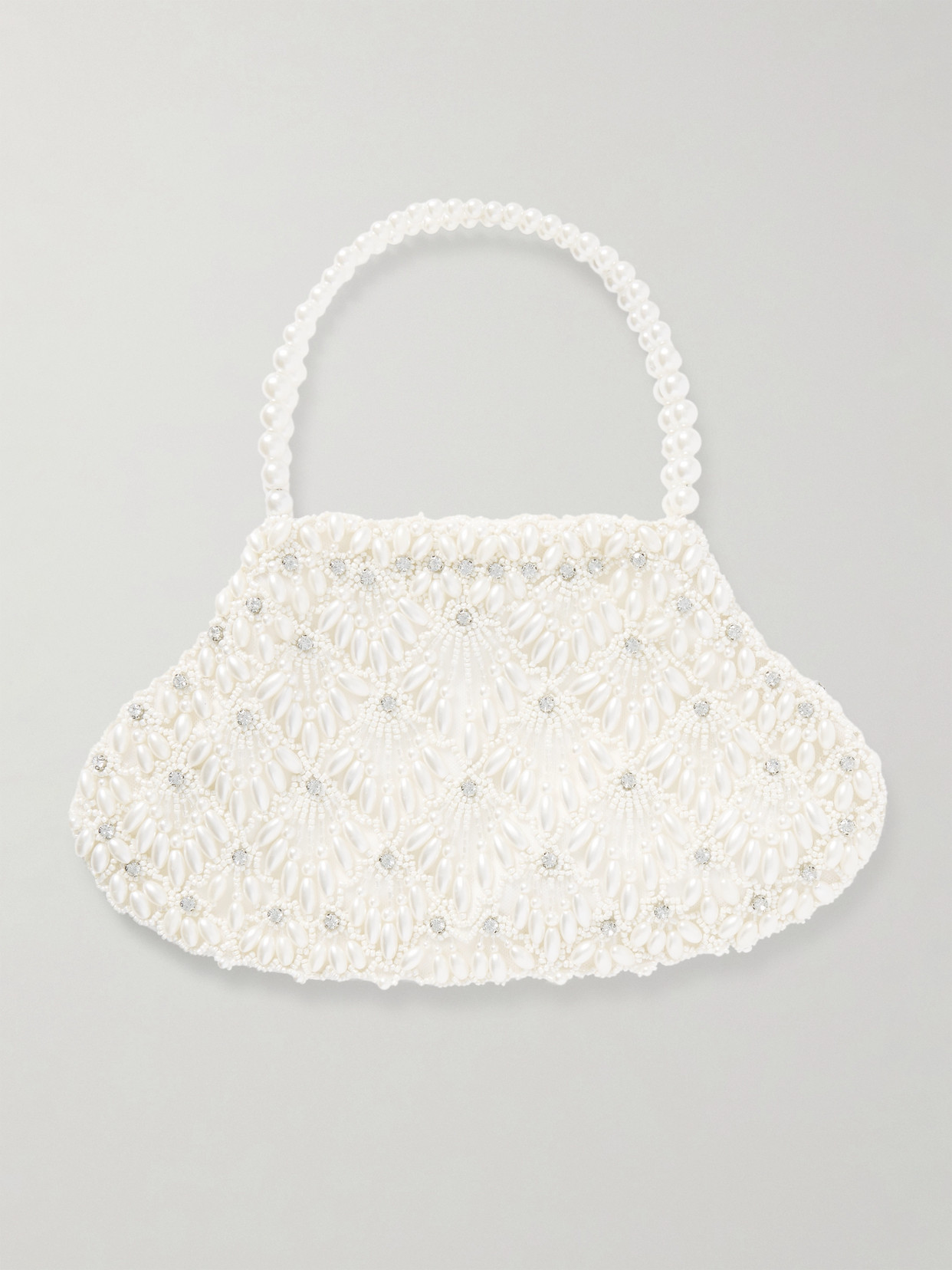 Clio Peppiatt Scallop Embellished Tulle Tote
