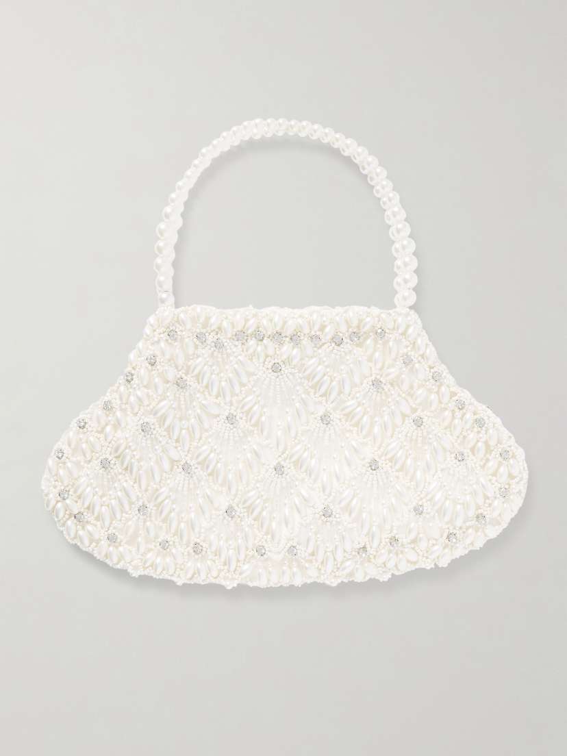Clio Peppiatt Scallop Embellished Tulle Tote