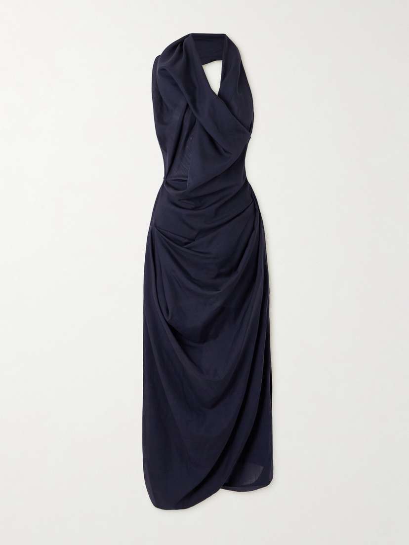 Vivienne Westwood Halter Galea Wool Midi Dress