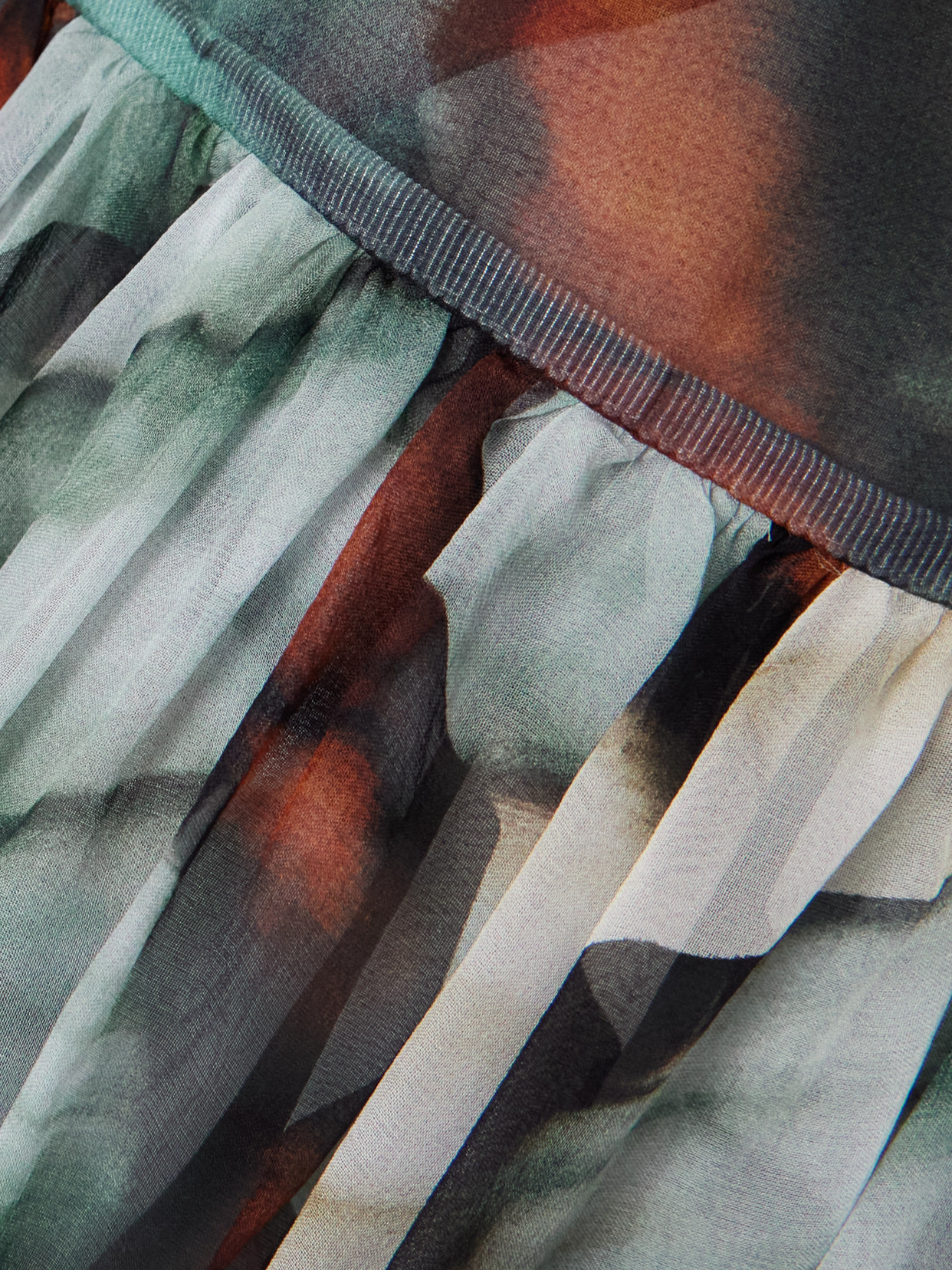 Oscar De La Renta Printed Silk-chiffon Gown