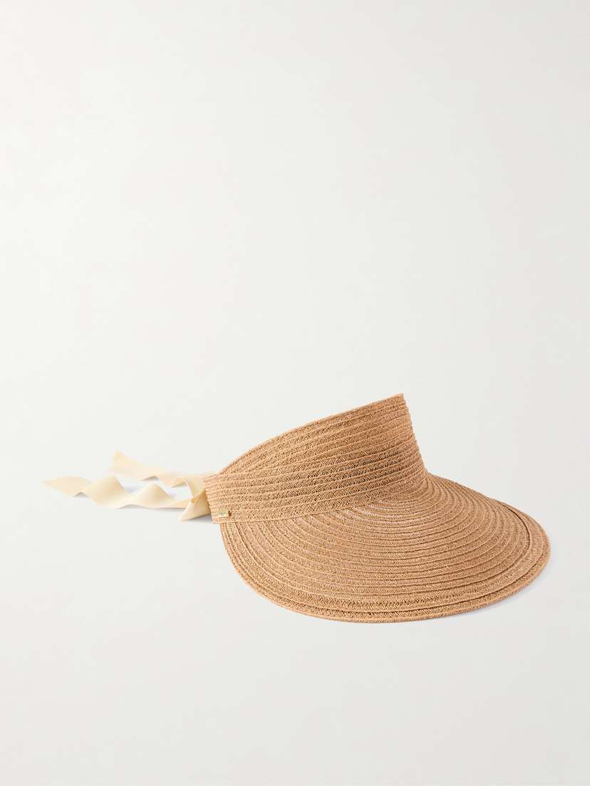 Eugenia Kim Ricky Grosgrain-trimmed Hemp Visor