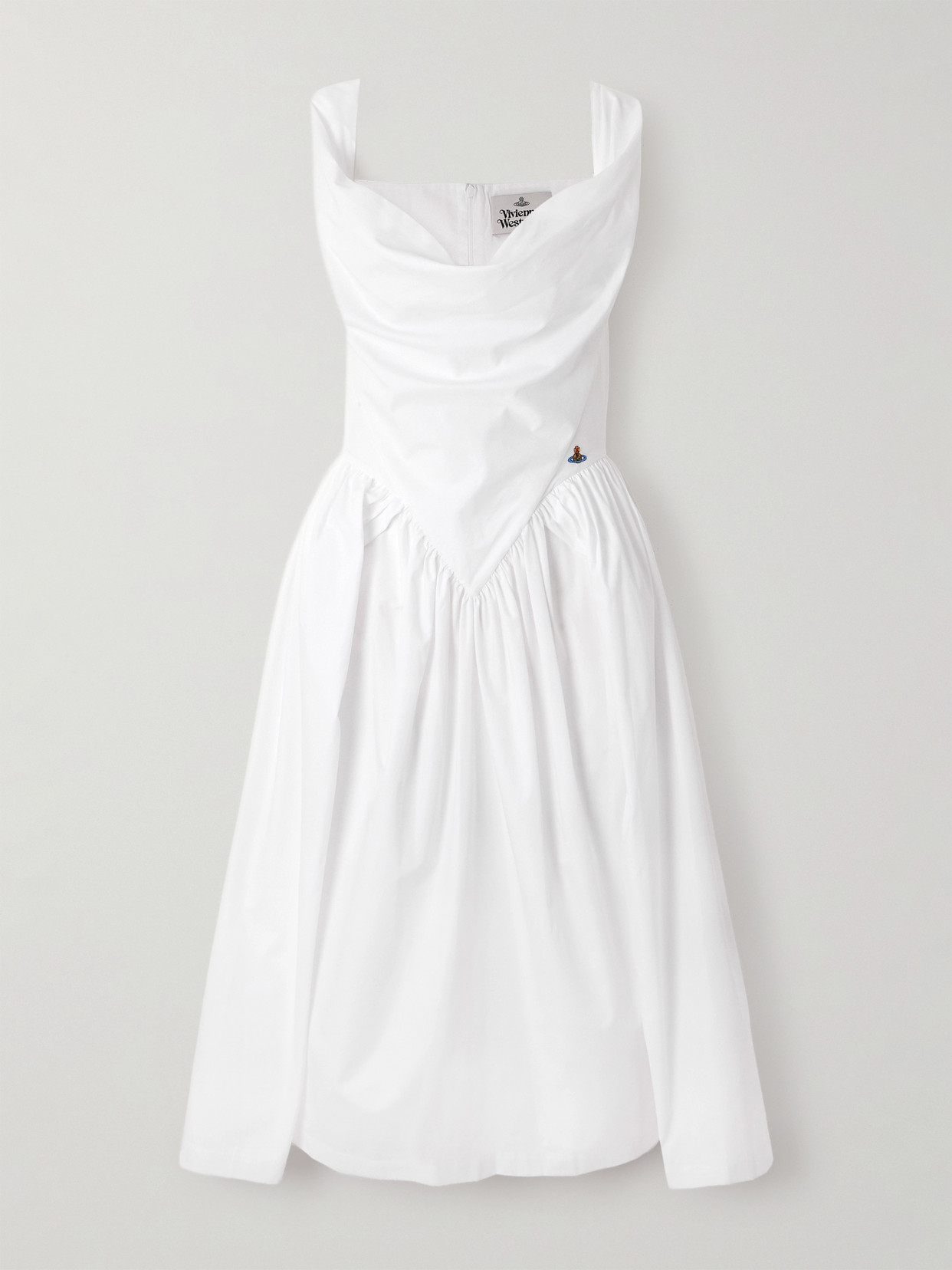 Vivienne Westwood Sunday Gathered Cotton-poplin Dress