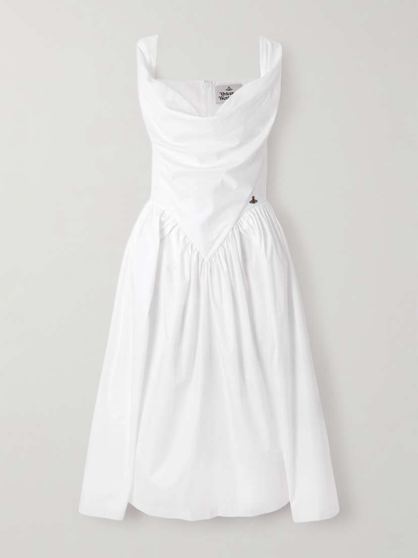 Vivienne Westwood Sunday Gathered Cotton-poplin Dress