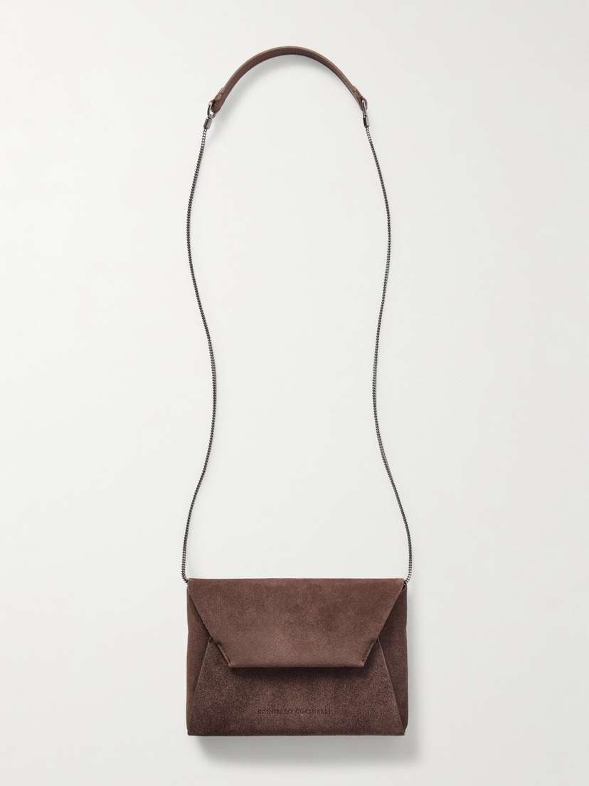 Brunello Cucinelli Mini Suede Shoulder Bag