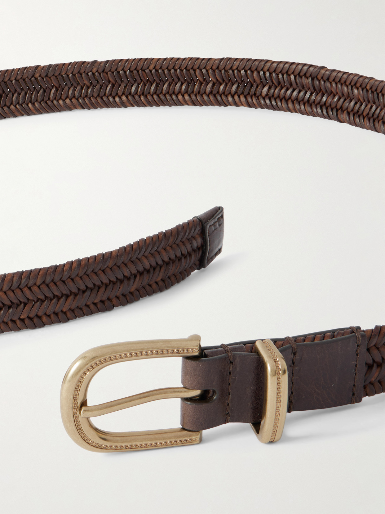 Brunello Cucinelli Woven Leather Belt