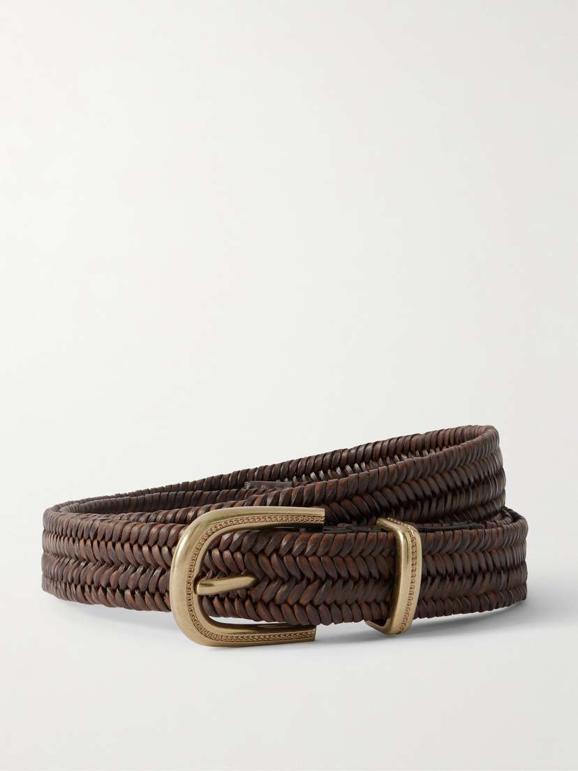 Brunello Cucinelli Woven Leather Belt