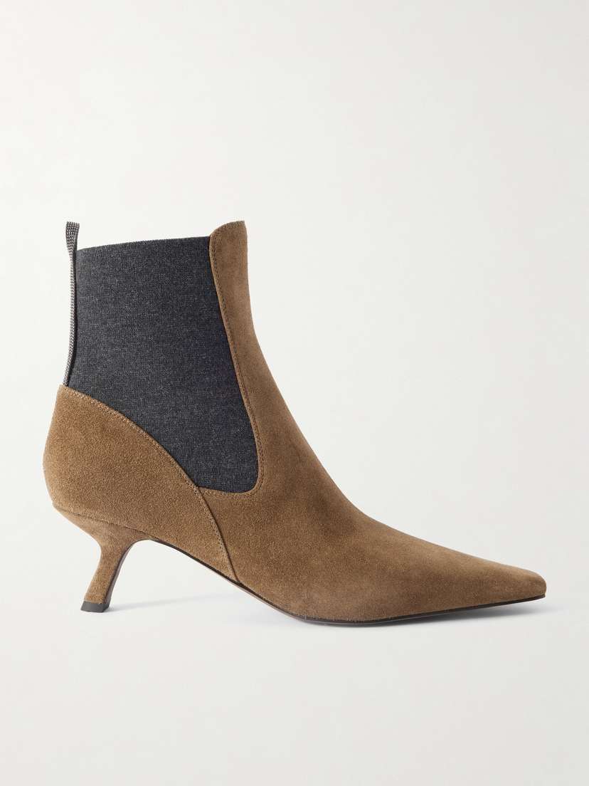 Brunello Cucinelli Suede Chelsea Boots
