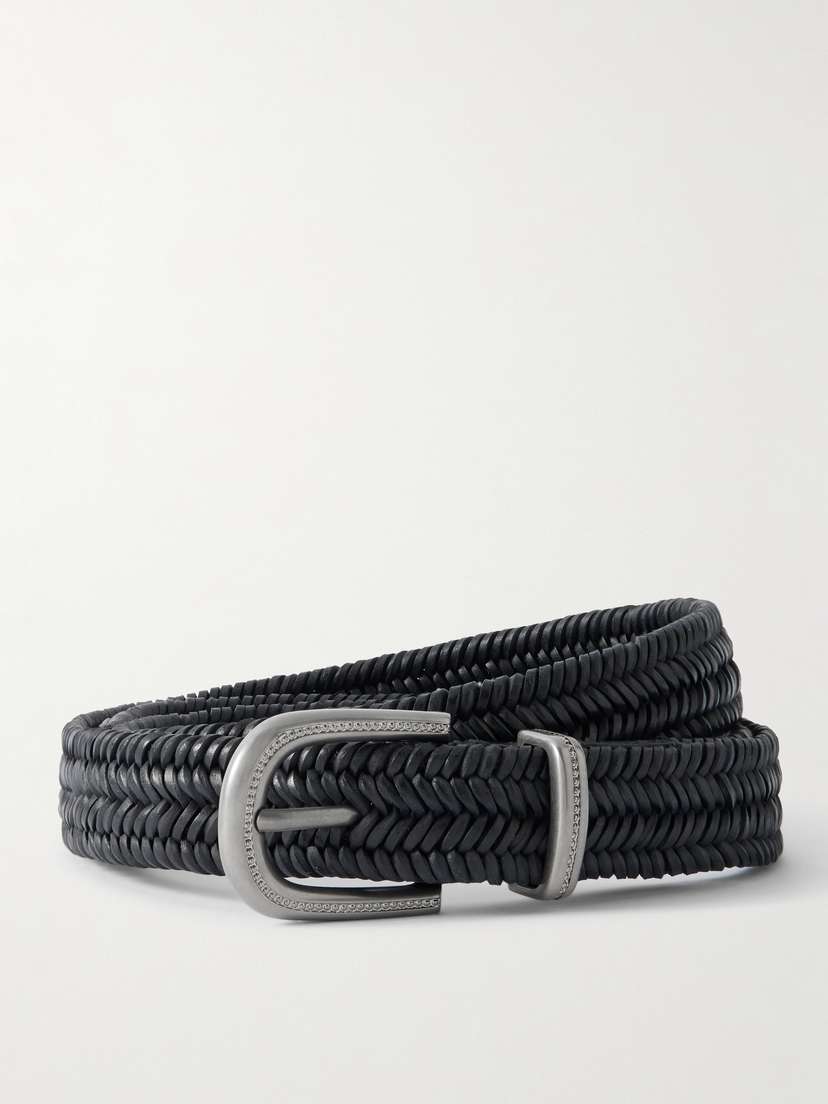 Brunello Cucinelli Woven Leather Belt