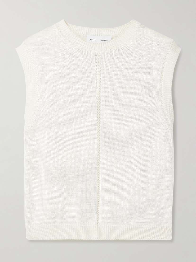 Proenza Schouler White Label Emily Pointelle-knit Tank