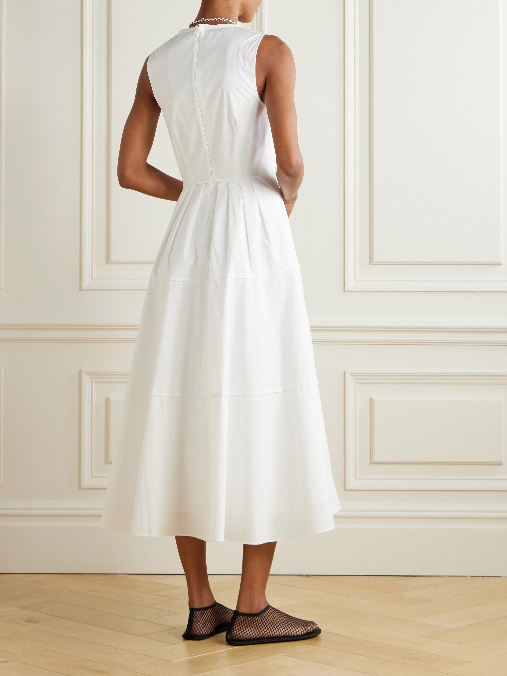 proenza schouler white label balston check poplin midi dress Balston Dress by Proenza Schouler White Label