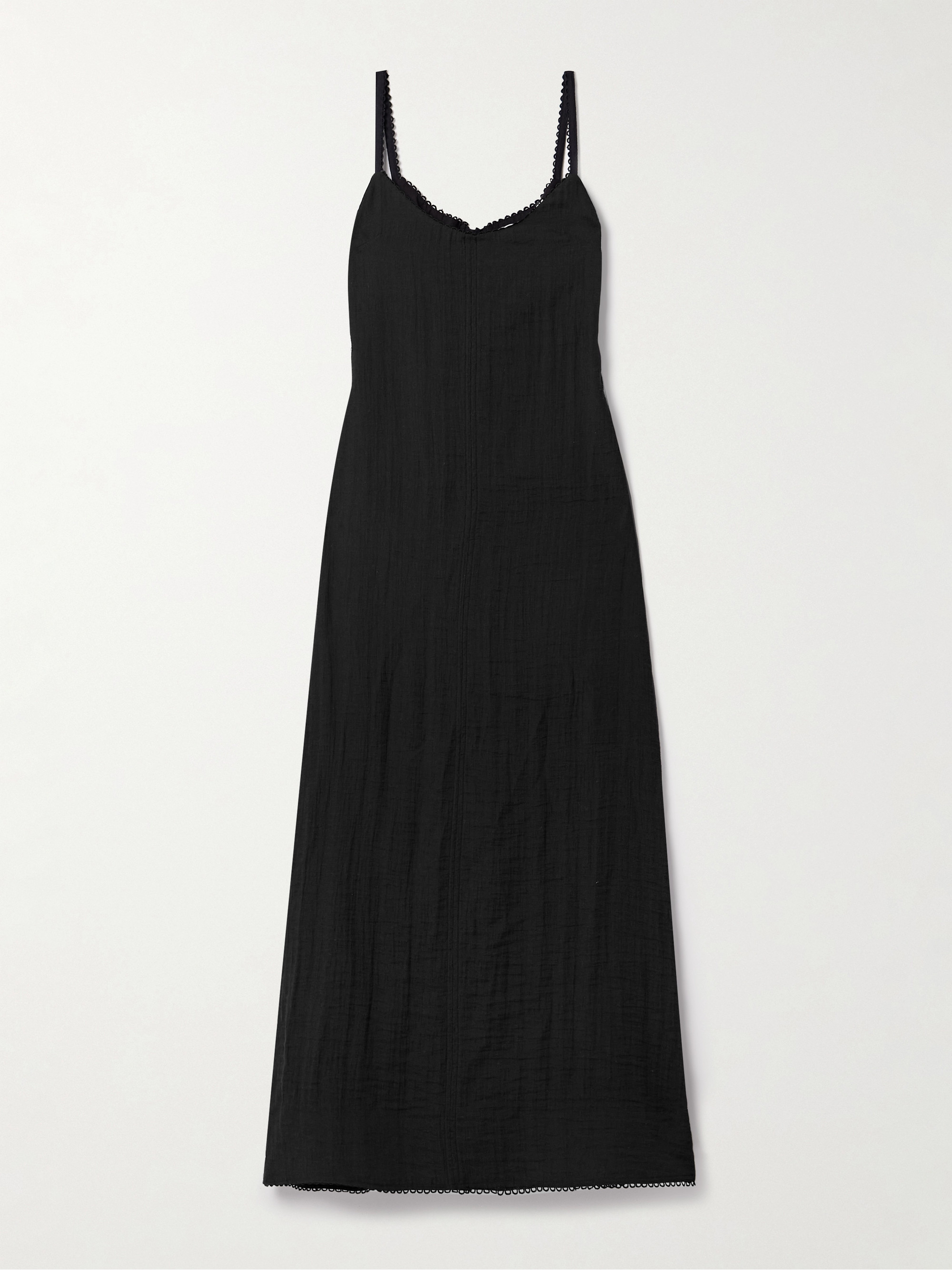 Proenza Schouler White Label Evelyn tie-back crinkled-voile maxi dress thumbnail