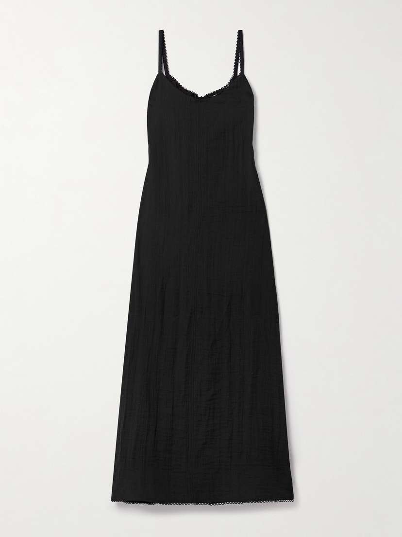 Proenza Schouler White Label Evelyn Tie-back Crinkled-voile Maxi Dress