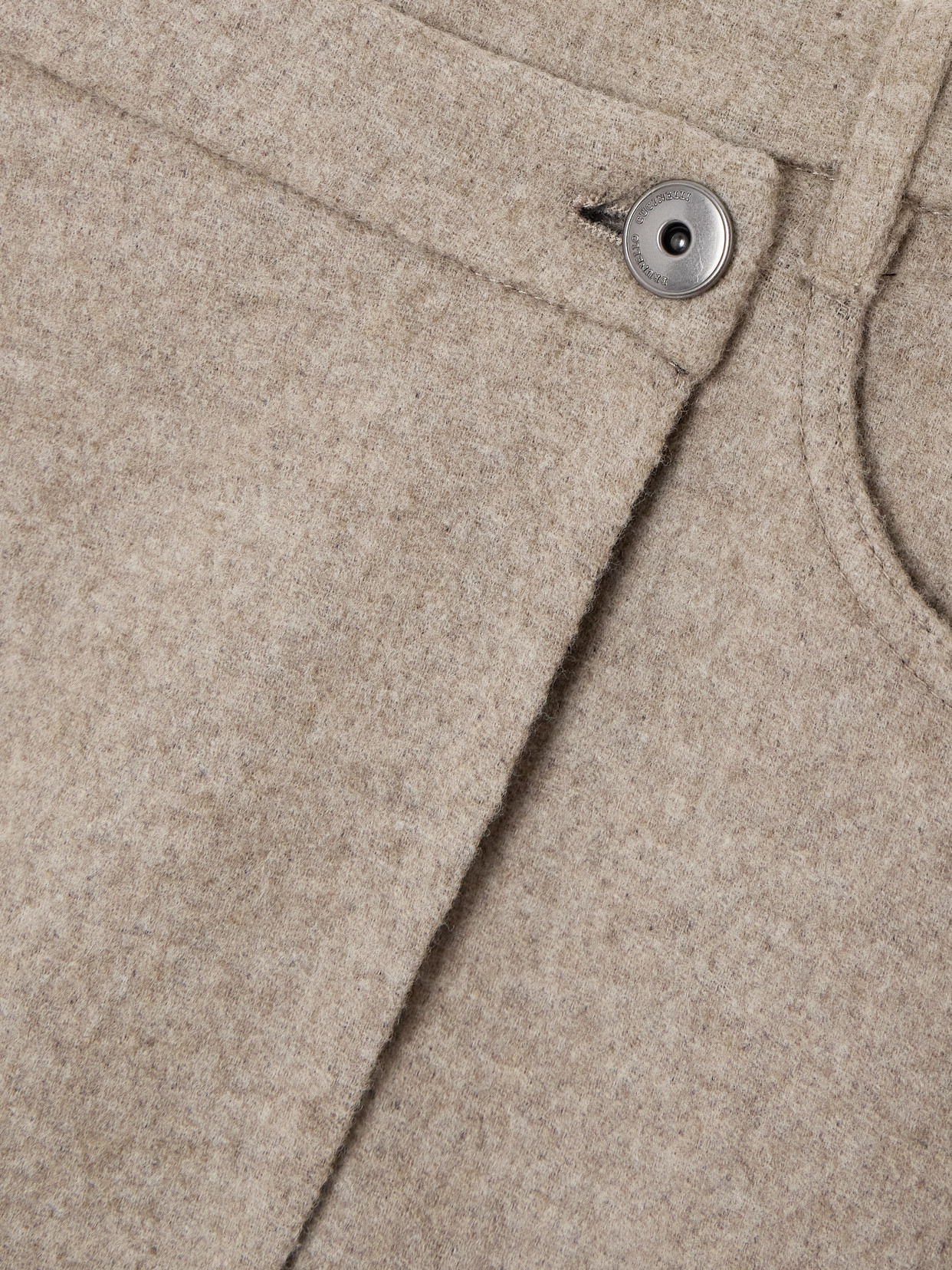 Brunello Cucinelli Asymmetric Brushed-wool Midi Wrap Skirt