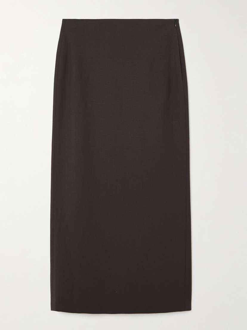 Brunello Cucinelli — Wool-blend midi skirt