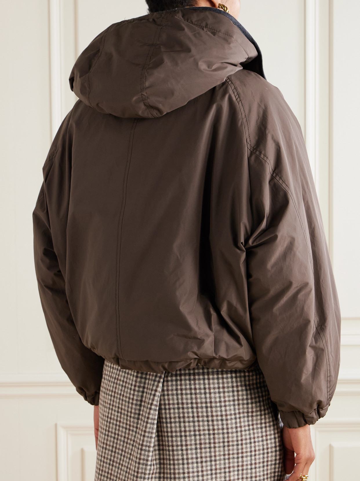 Brunello Cucinelli Hooded Shell Down Jacket