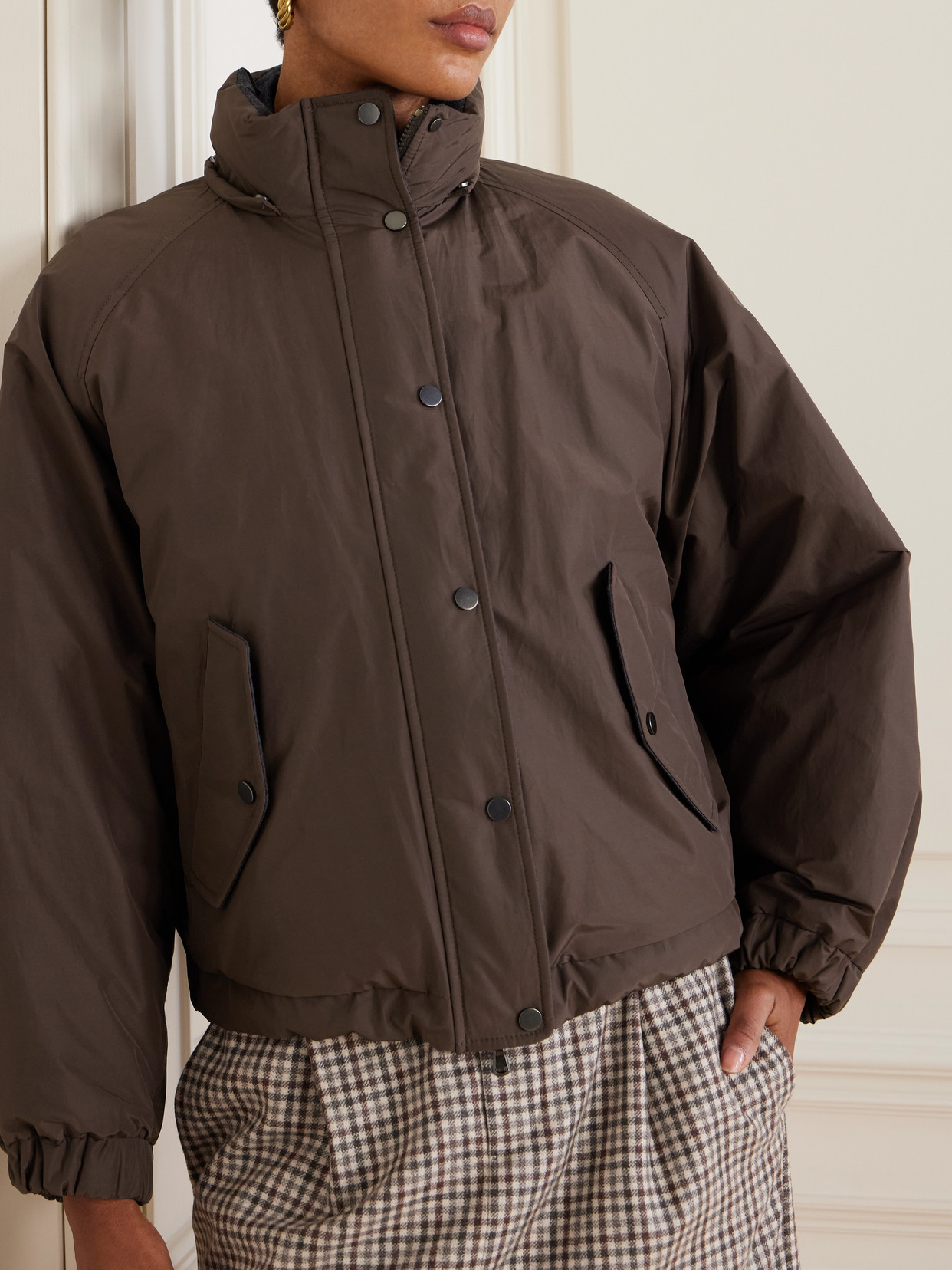 Brunello Cucinelli Hooded Shell Down Jacket
